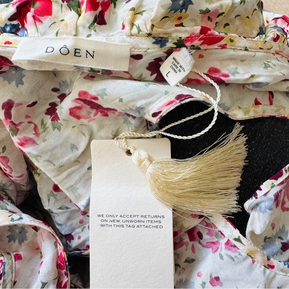 Doen silk blend Floral Sleeveless Dress NEW - Picture 6 of 7